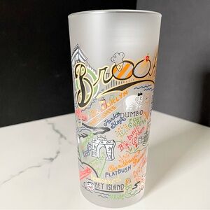 "Brooklyn" Highball Frosted Glass by CatStudio